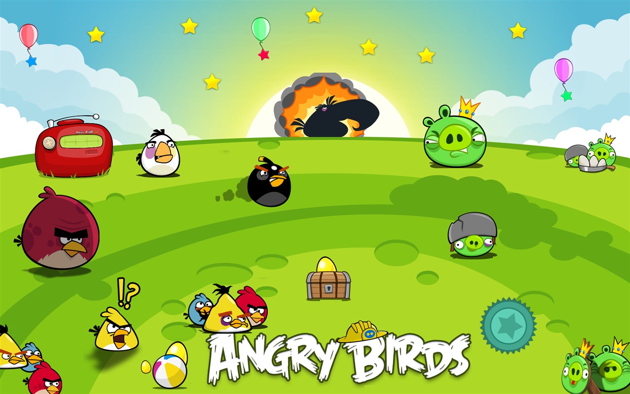 Angry Birds hra na plochu #12 - 1280x800