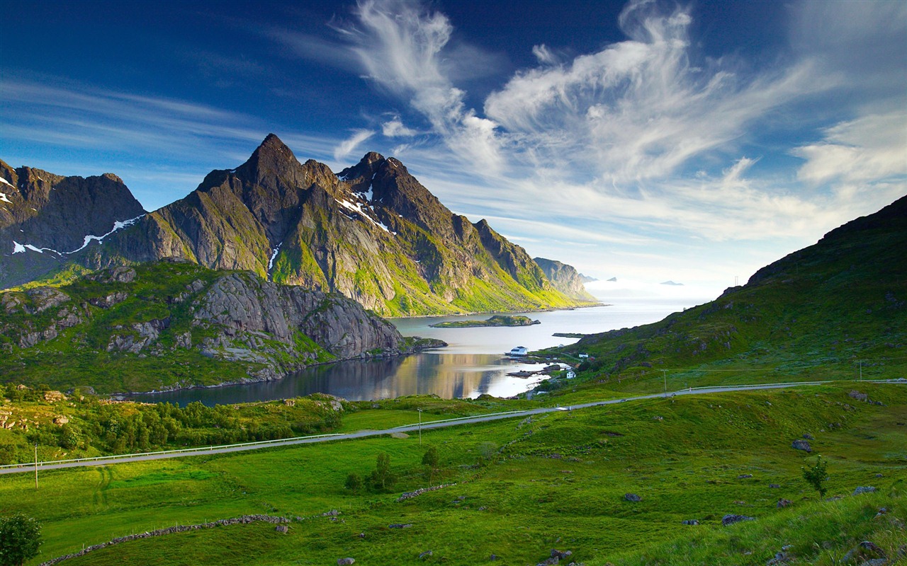 Windows 7の壁紙：北欧の風景 #1 - 1280x800