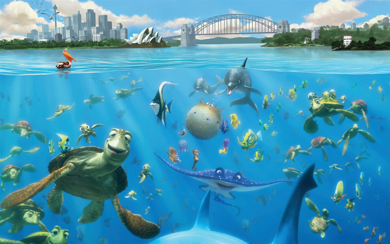Finding Nemo 3D 海底总动员 3D 2012高清壁纸8 - 1280x800