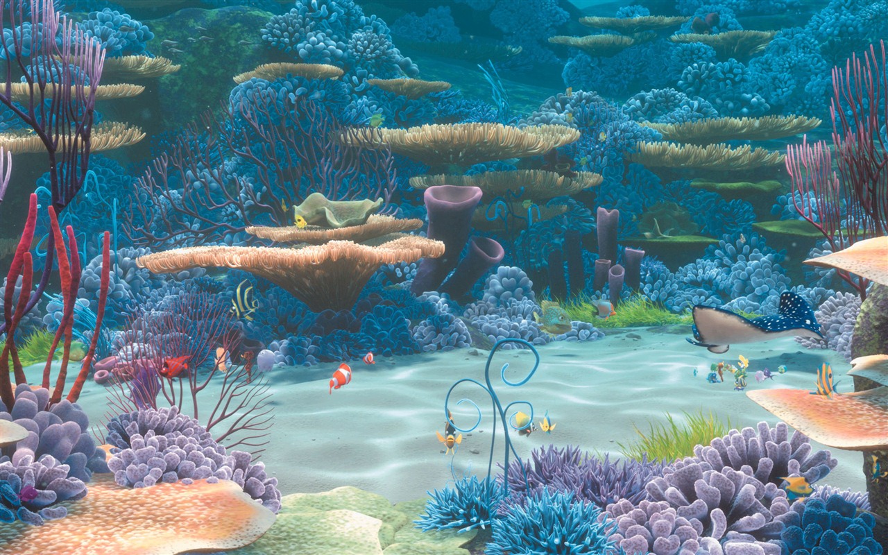 Buscando a Nemo 3D 2012 HD fondos de pantalla #12 - 1280x800