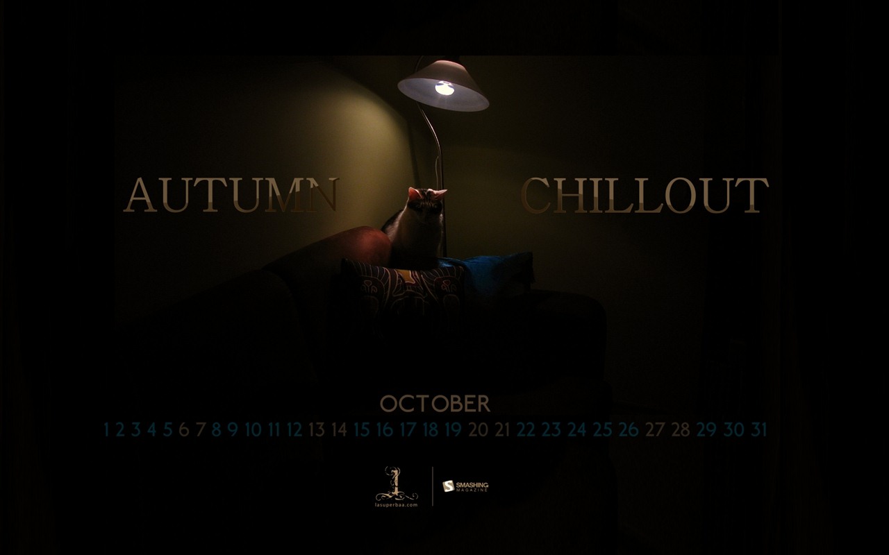 October 2012 Calendar wallpaper (1) #3 - 1280x800
