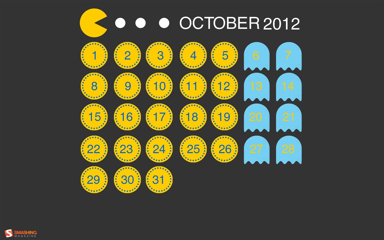 10 2012 Calendar fondo de pantalla (2) #2 - 1280x800