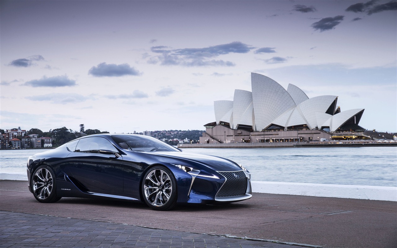 2012 Lexus LF-LC Concept Bleu fonds d'écran HD #2 - 1280x800