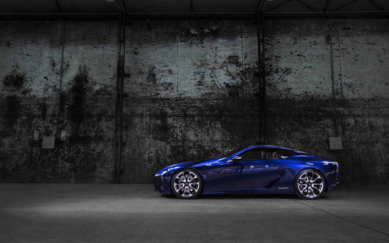 2012 Lexus LF-LC Blue concept 雷克薩斯 藍色概念車 高清壁紙 #7 - 1280x800