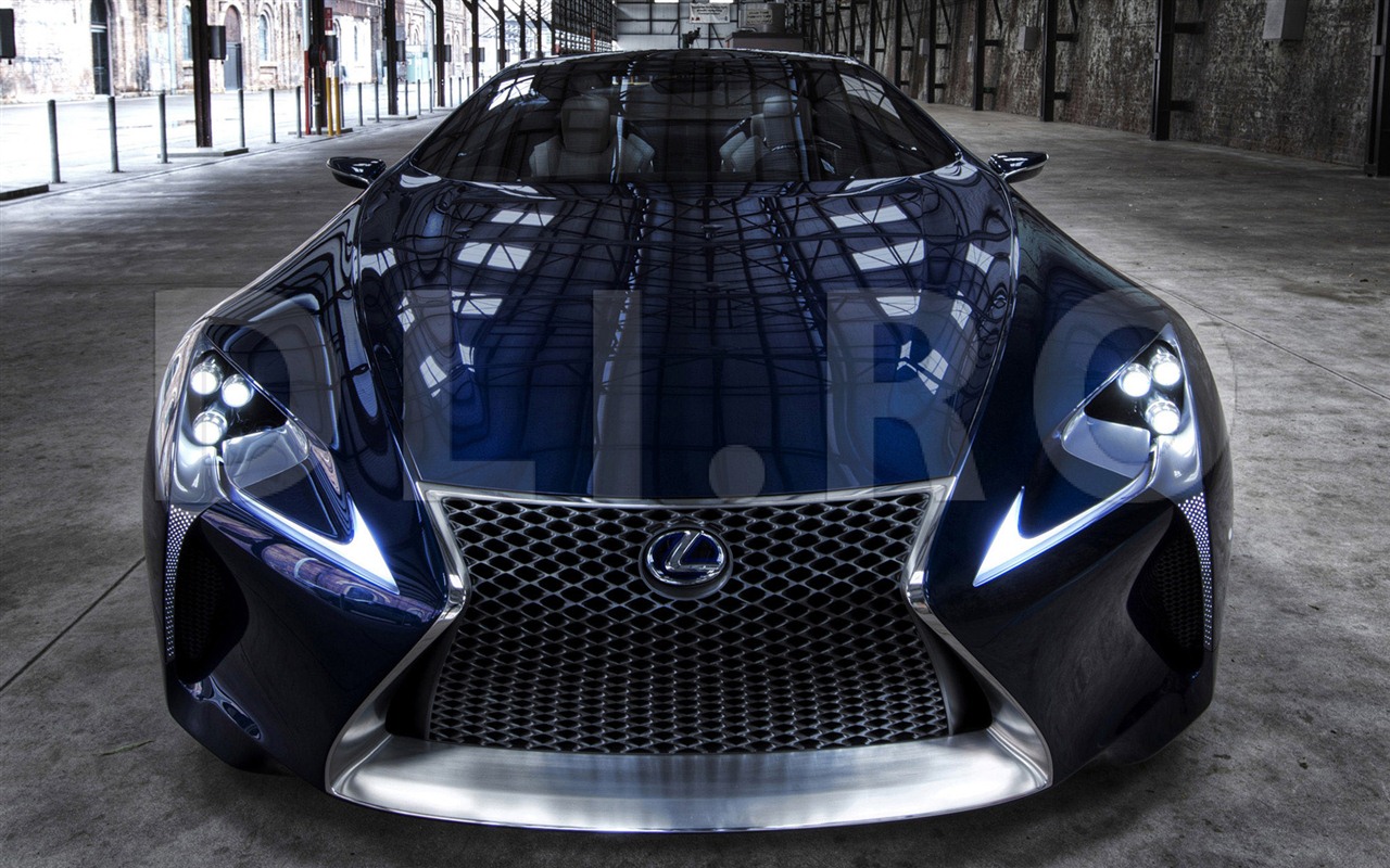 2012 Lexus LF-LC Blue concept 雷克薩斯 藍色概念車 高清壁紙 #15 - 1280x800