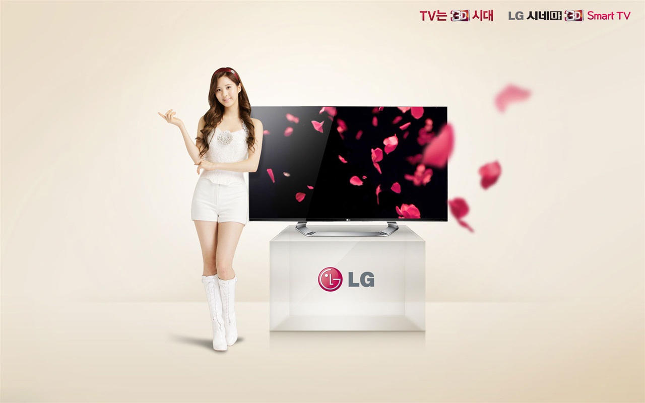 소녀 시대 ACE와 LG의 보증 광고의 HD 배경 화면 #16 - 1280x800