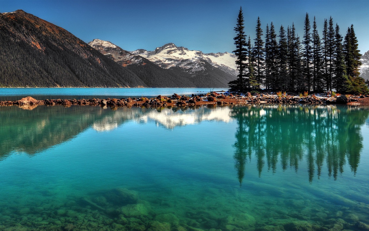 호수, 바다, 나무, 숲, 산, 아름다운 풍경을 배경 화면 #14 - 1280x800