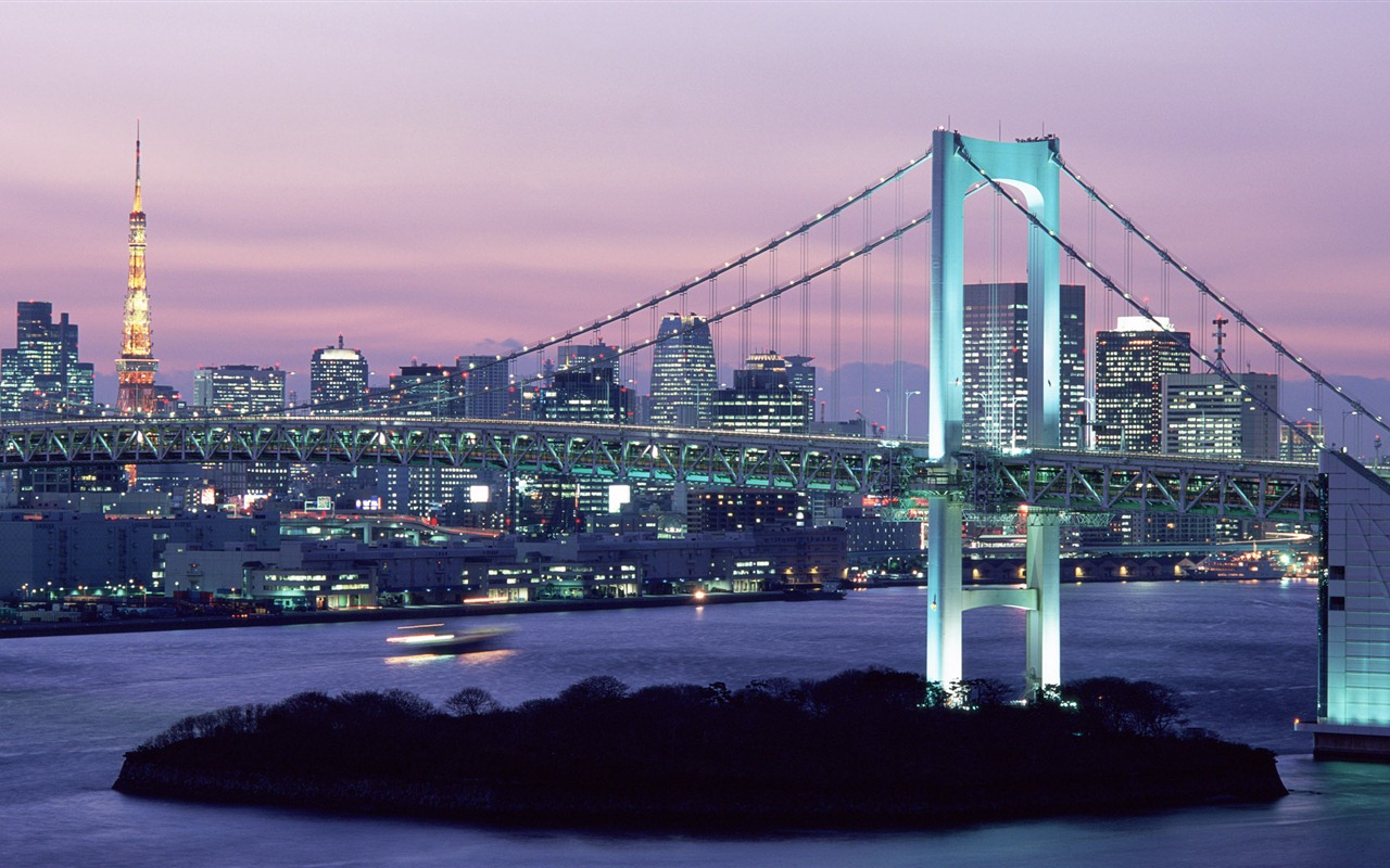 Windows 8 official panoramic wallpaper, cityscapes, Bridge, Horizon #5 - 1280x800