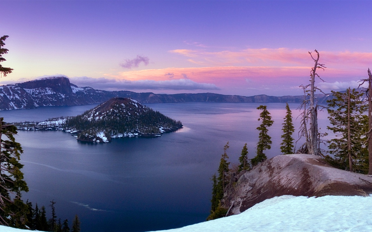 Windows 8 offiziellen Panorama Tapete, Wellen, Wälder, majestätische Berge #19 - 1280x800