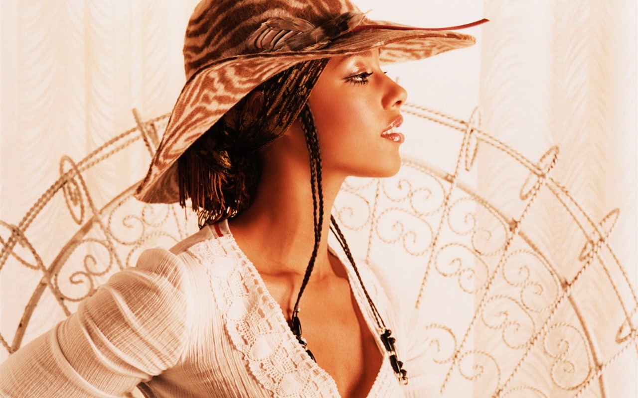 Alicia Keys beautiful wallpapers #8 - 1280x800