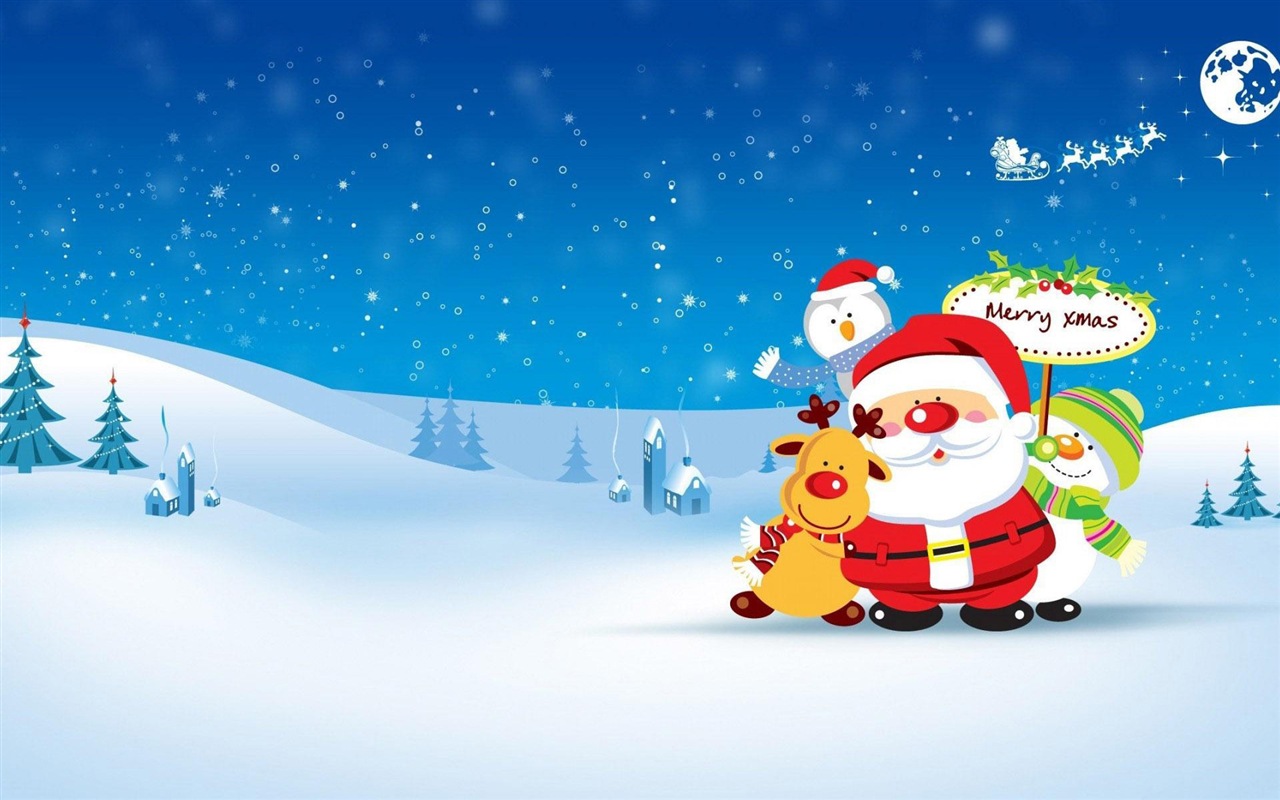 Merry Christmas HD Wallpaper destacados #17 - 1280x800