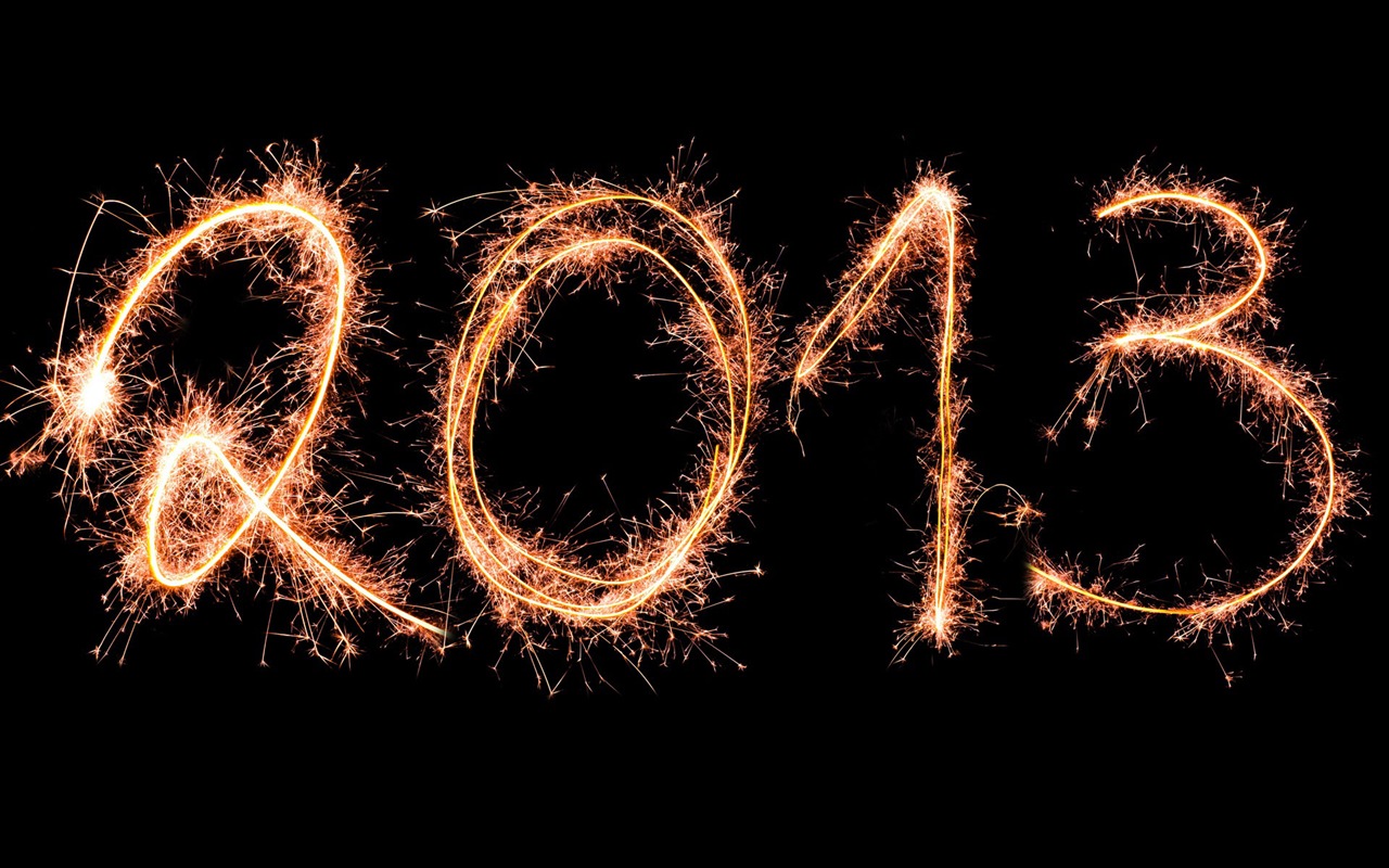 2013 Šťastný Nový Rok HD Tapety na plochu #9 - 1280x800