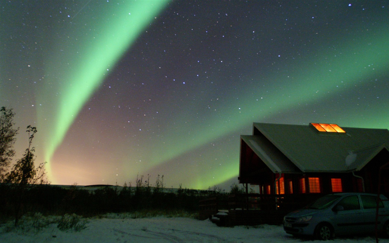 Природные чудеса Northern Lights HD обои (1) #6 - 1280x800