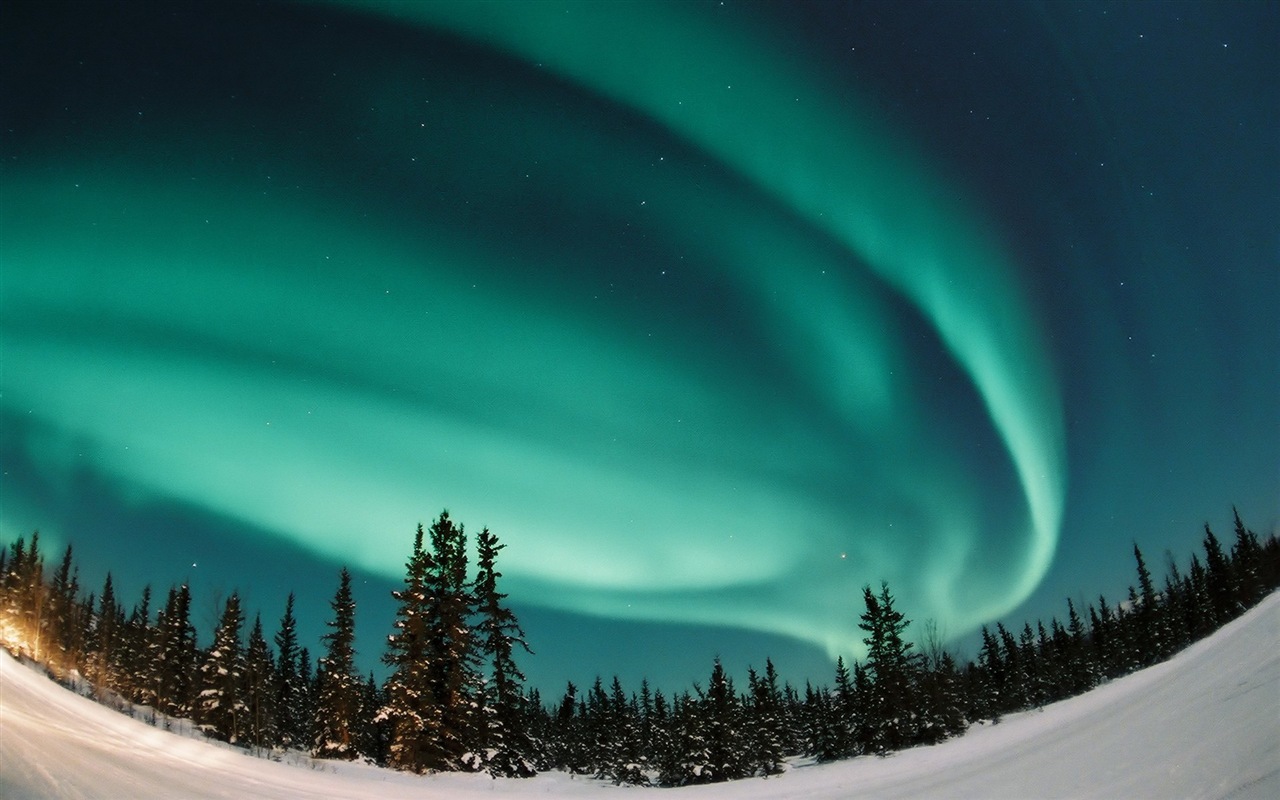 Naturwunder der Northern Lights HD Wallpaper (1) #12 - 1280x800