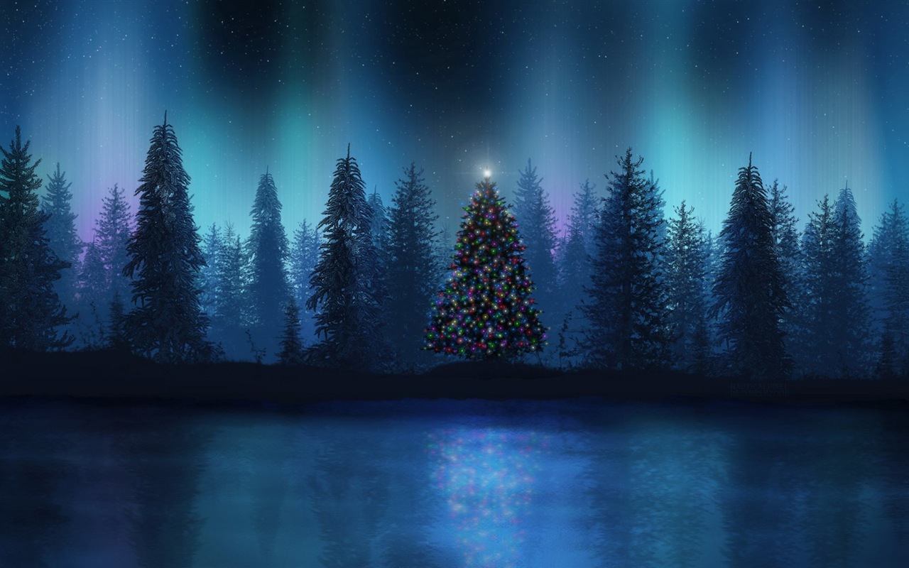 Природные чудеса Northern Lights HD обои (1) #14 - 1280x800