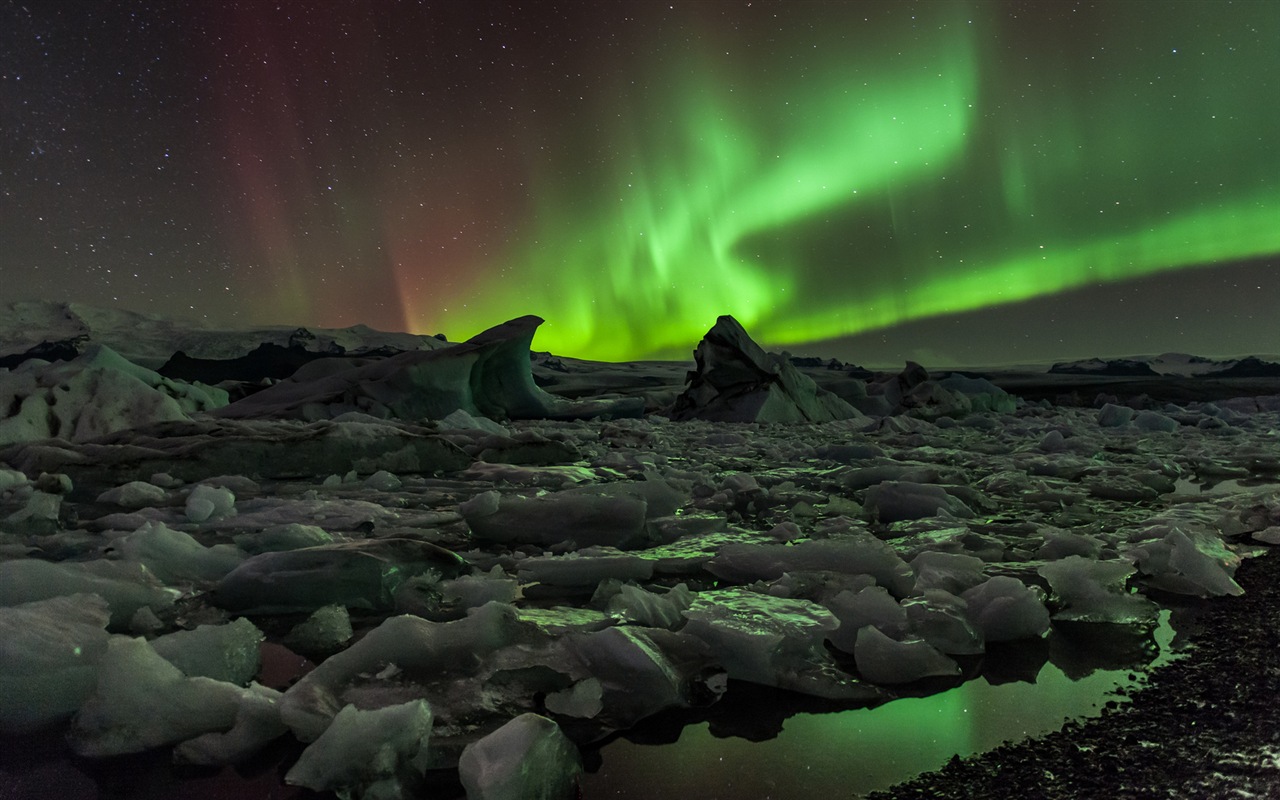 Природные чудеса Northern Lights HD обои (1) #17 - 1280x800