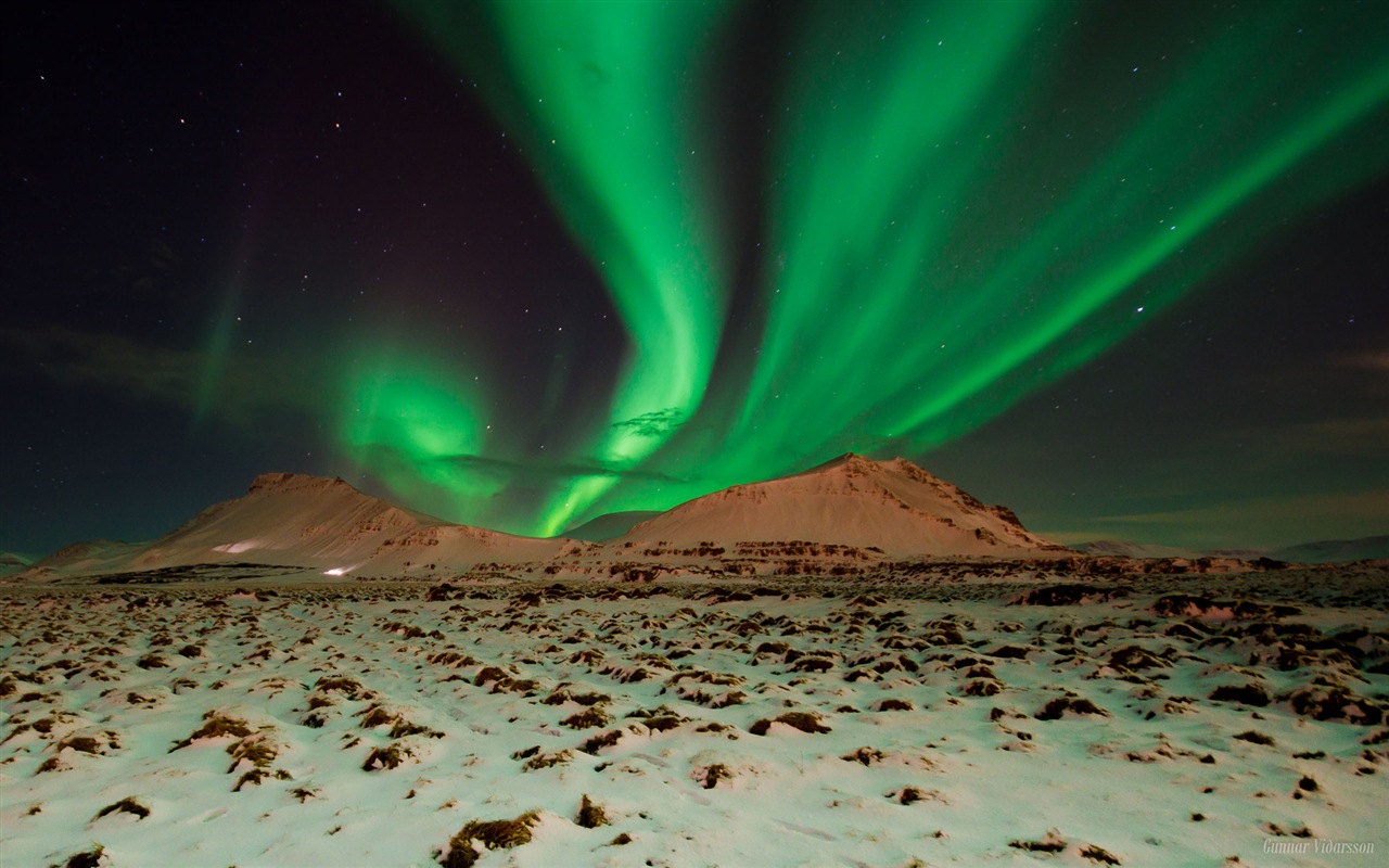 Природные чудеса Northern Lights HD обои (2) #6 - 1280x800