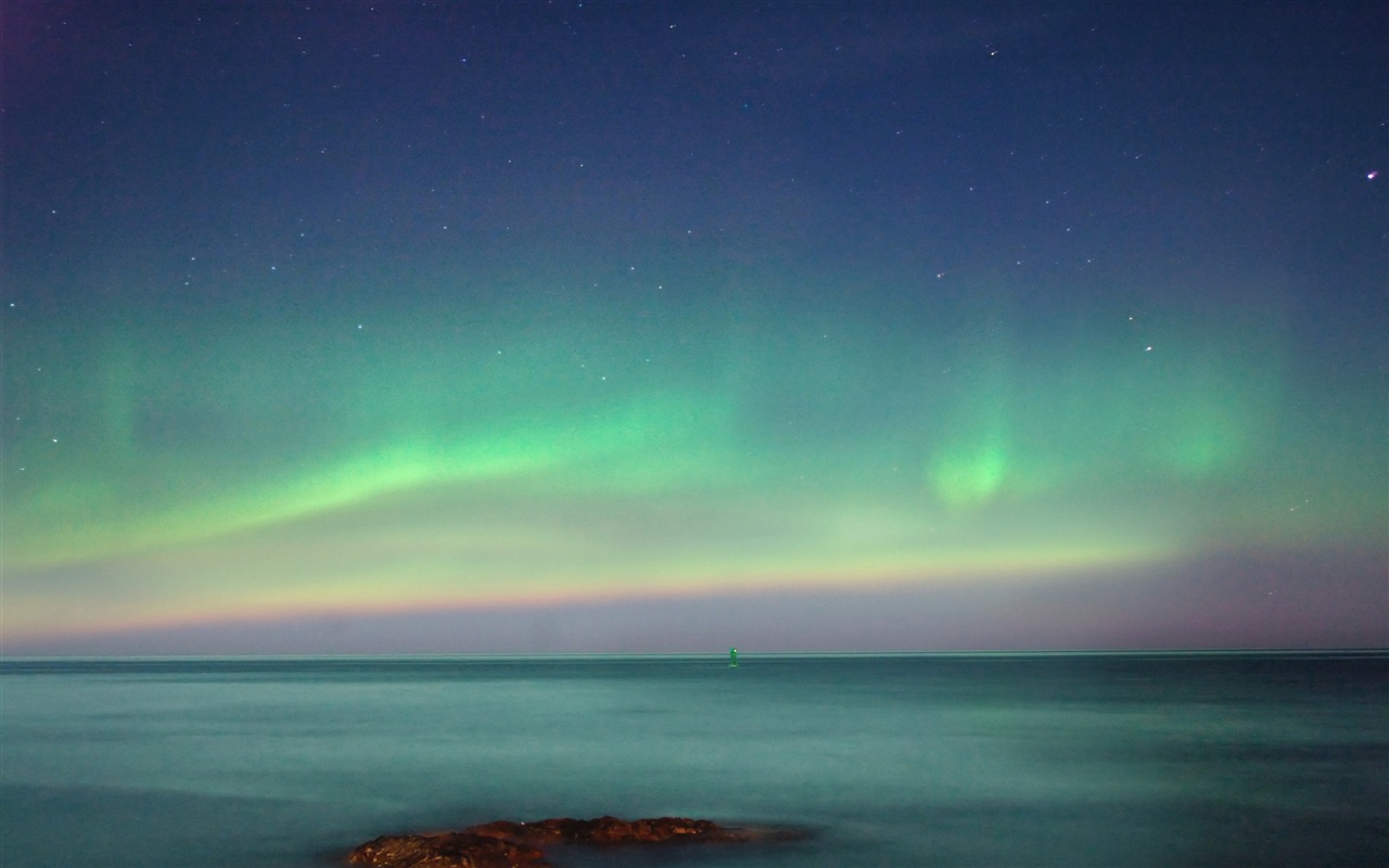 Природные чудеса Northern Lights HD обои (2) #8 - 1280x800