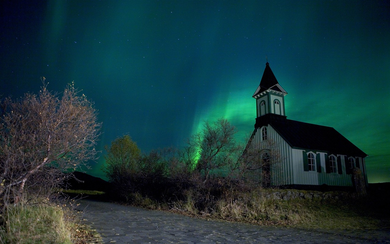 Природные чудеса Northern Lights HD обои (2) #14 - 1280x800