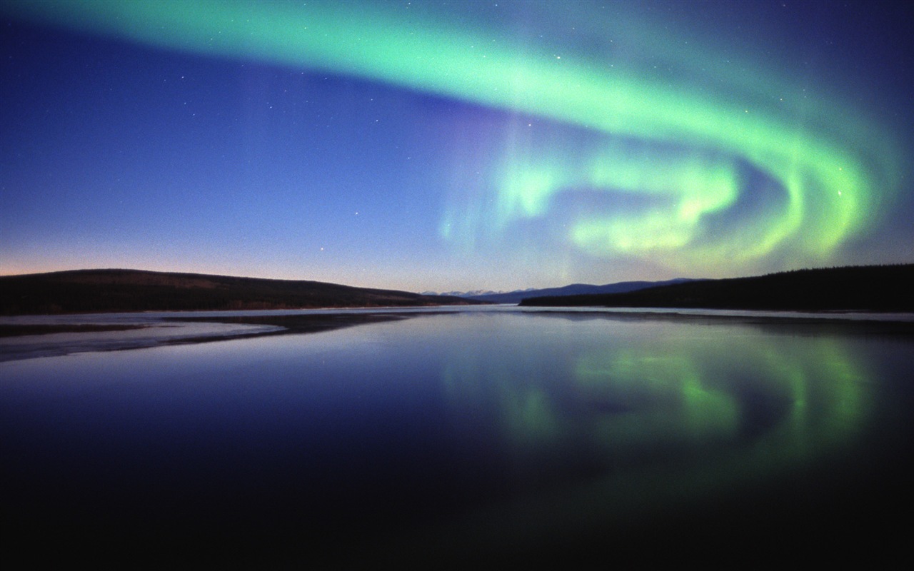 Природные чудеса Northern Lights HD обои (2) #15 - 1280x800