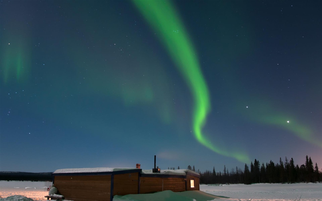Природные чудеса Northern Lights HD обои (2) #16 - 1280x800