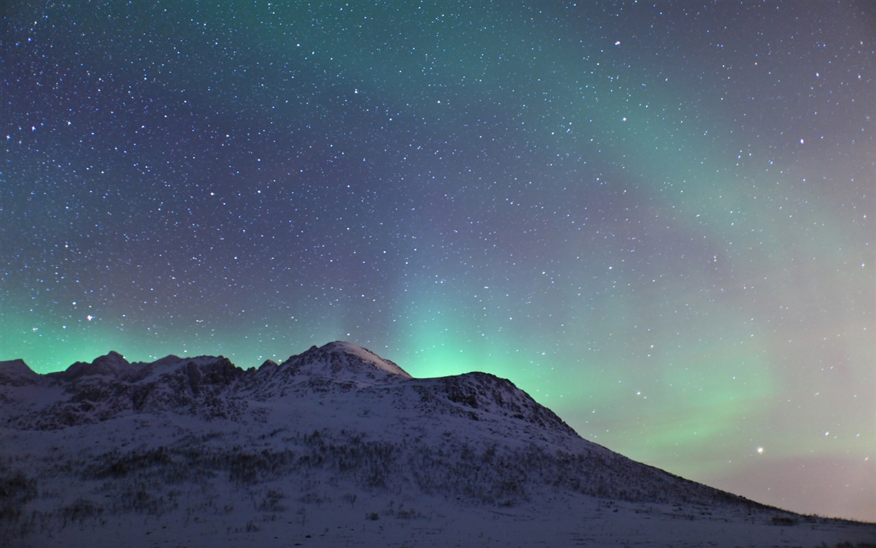 Природные чудеса Northern Lights HD обои (2) #17 - 1280x800