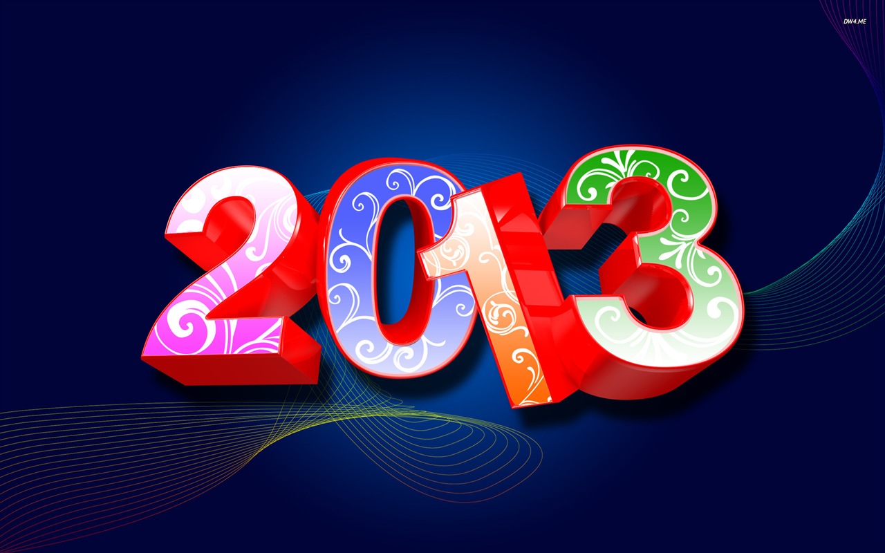 2013 New Year theme creative wallpaper(1) #12 - 1280x800