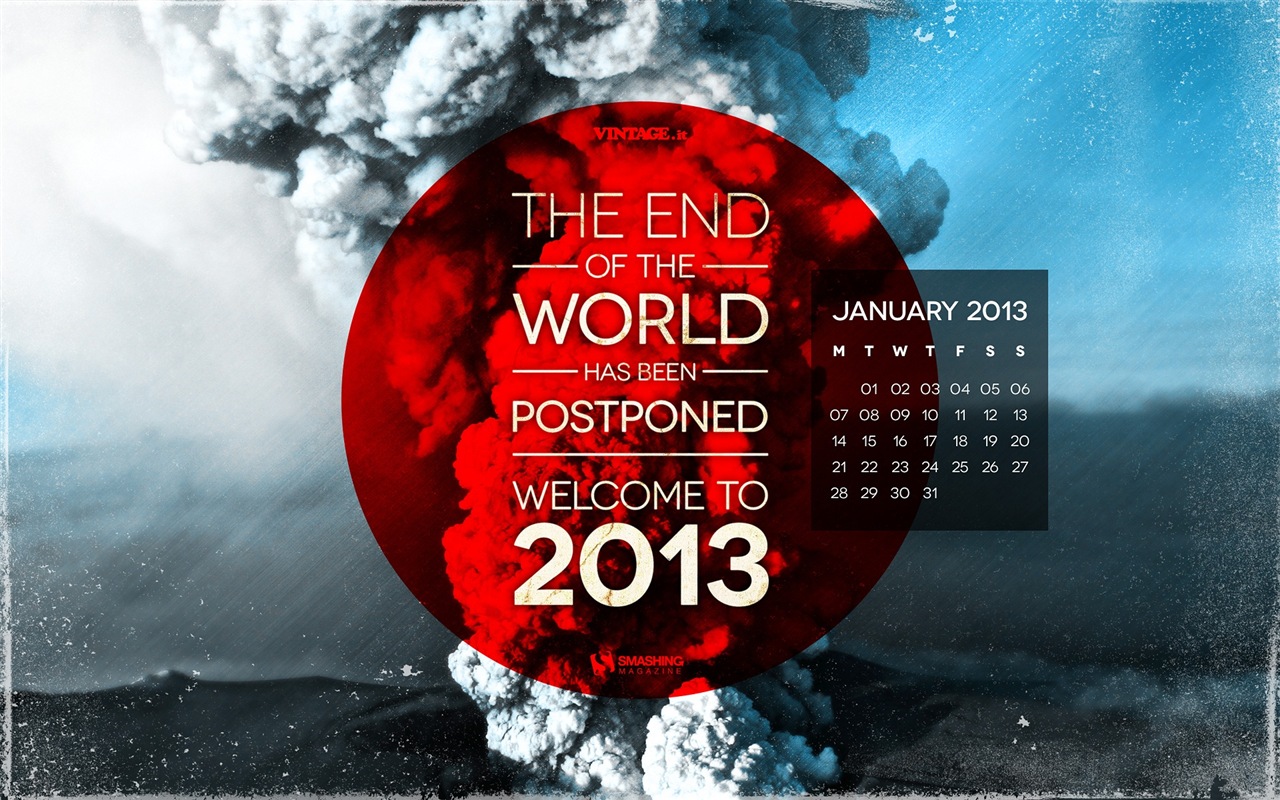 Januar 2013 Kalender Wallpaper (1) #1 - 1280x800