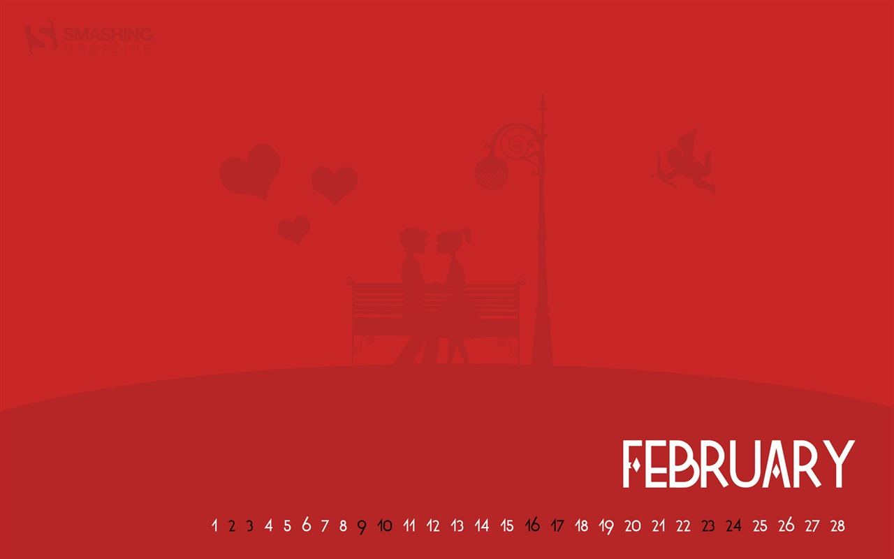 February 2013 Calendar wallpaper (2) #13 - 1280x800