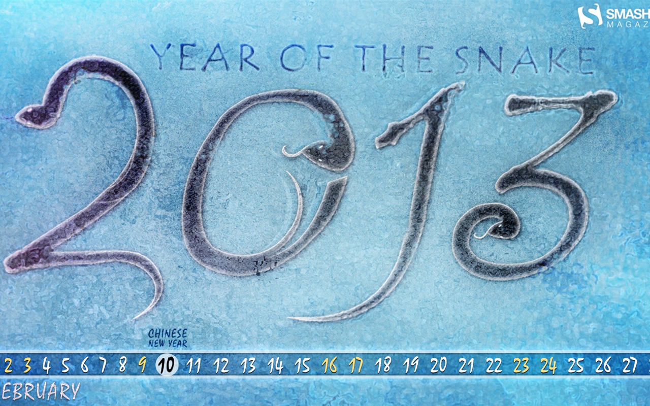 2013年2月カレンダー壁紙（2） #15 - 1280x800