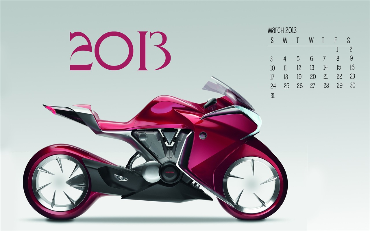 March 2013 calendar wallpaper (2) #19 - 1280x800