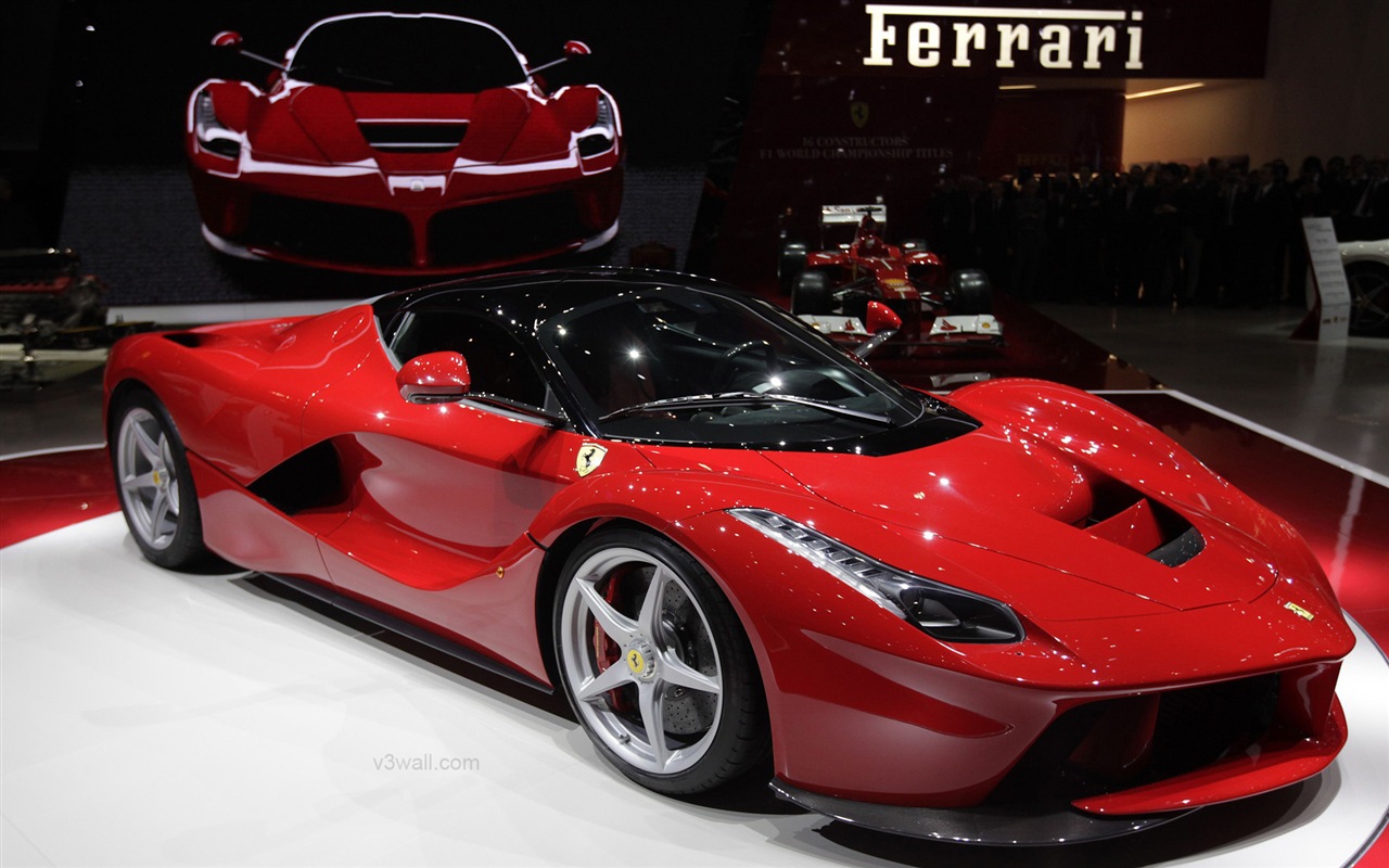 2013 Ferrari LaFerrari красного суперкара HD обои #2 - 1280x800