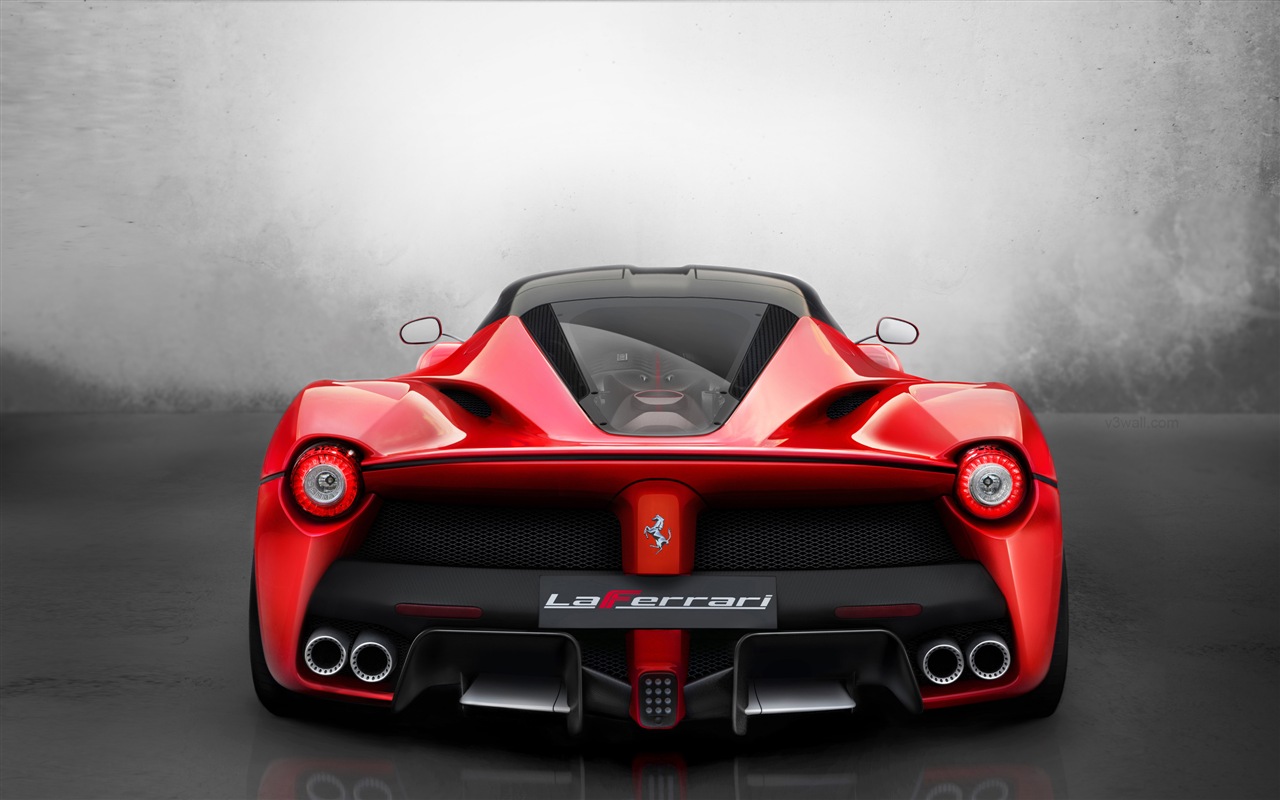 2013フェラーリLaFerrari赤いスーパーカーのHD壁紙 #5 - 1280x800