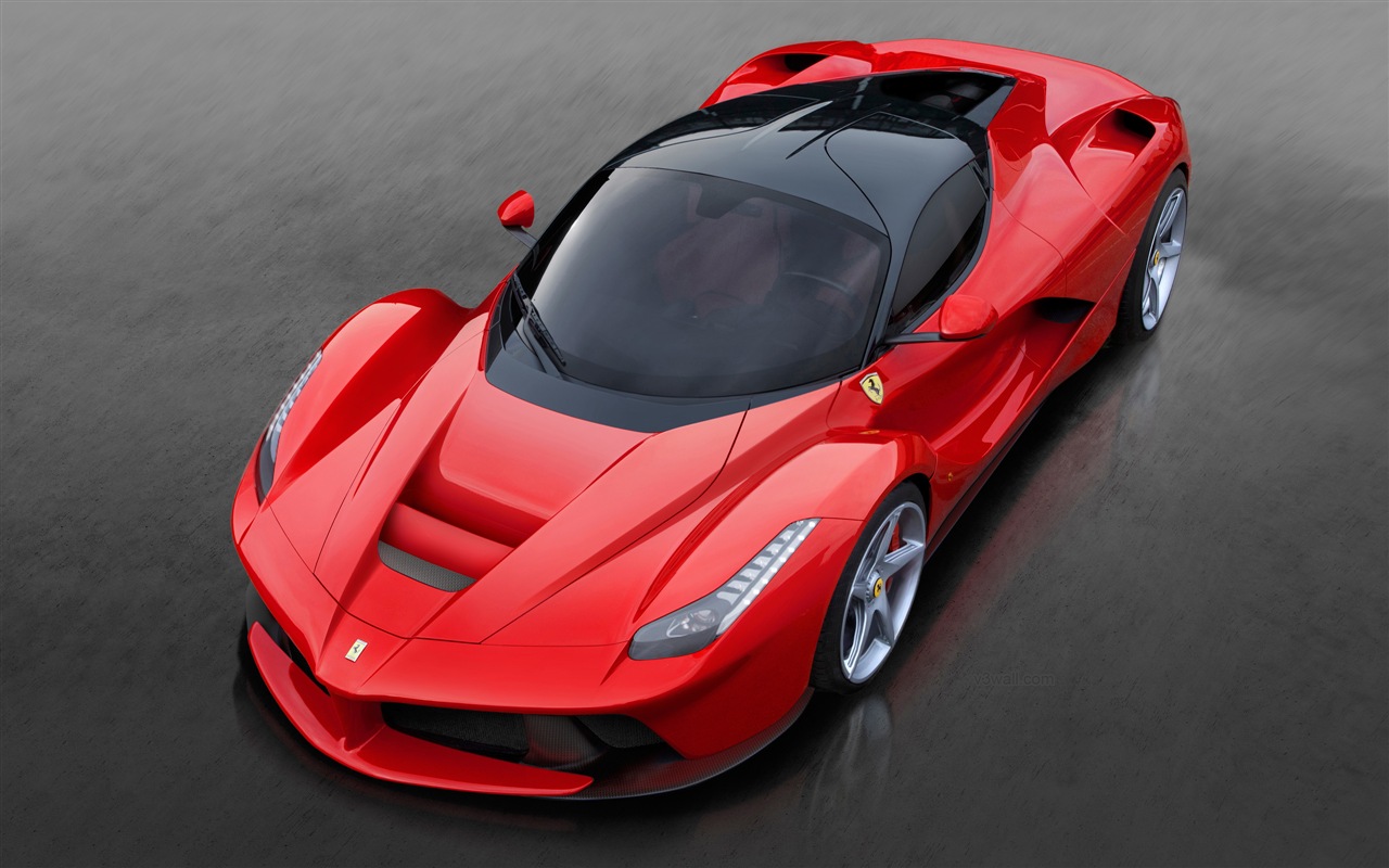 2013フェラーリLaFerrari赤いスーパーカーのHD壁紙 #6 - 1280x800
