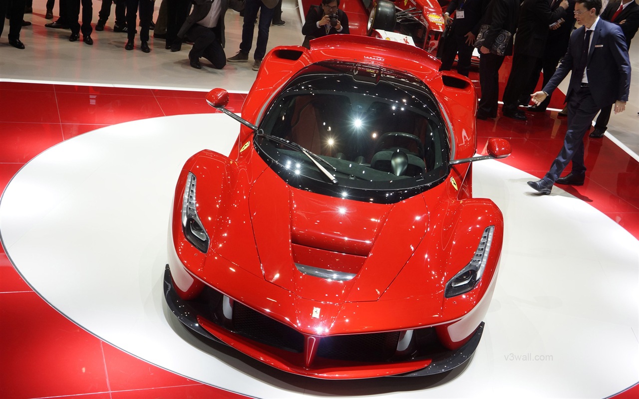 2013 Ferrari rouge LaFerrari supercar HD fonds d'écran #11 - 1280x800