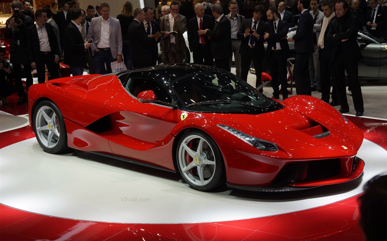 2013 Ferrari rouge LaFerrari supercar HD fonds d'écran #13 - 1280x800