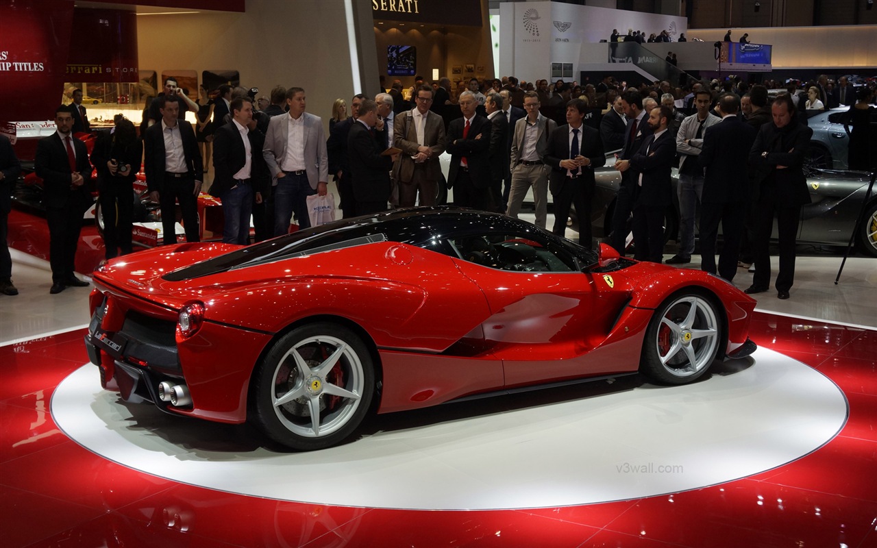 2013フェラーリLaFerrari赤いスーパーカーのHD壁紙 #14 - 1280x800