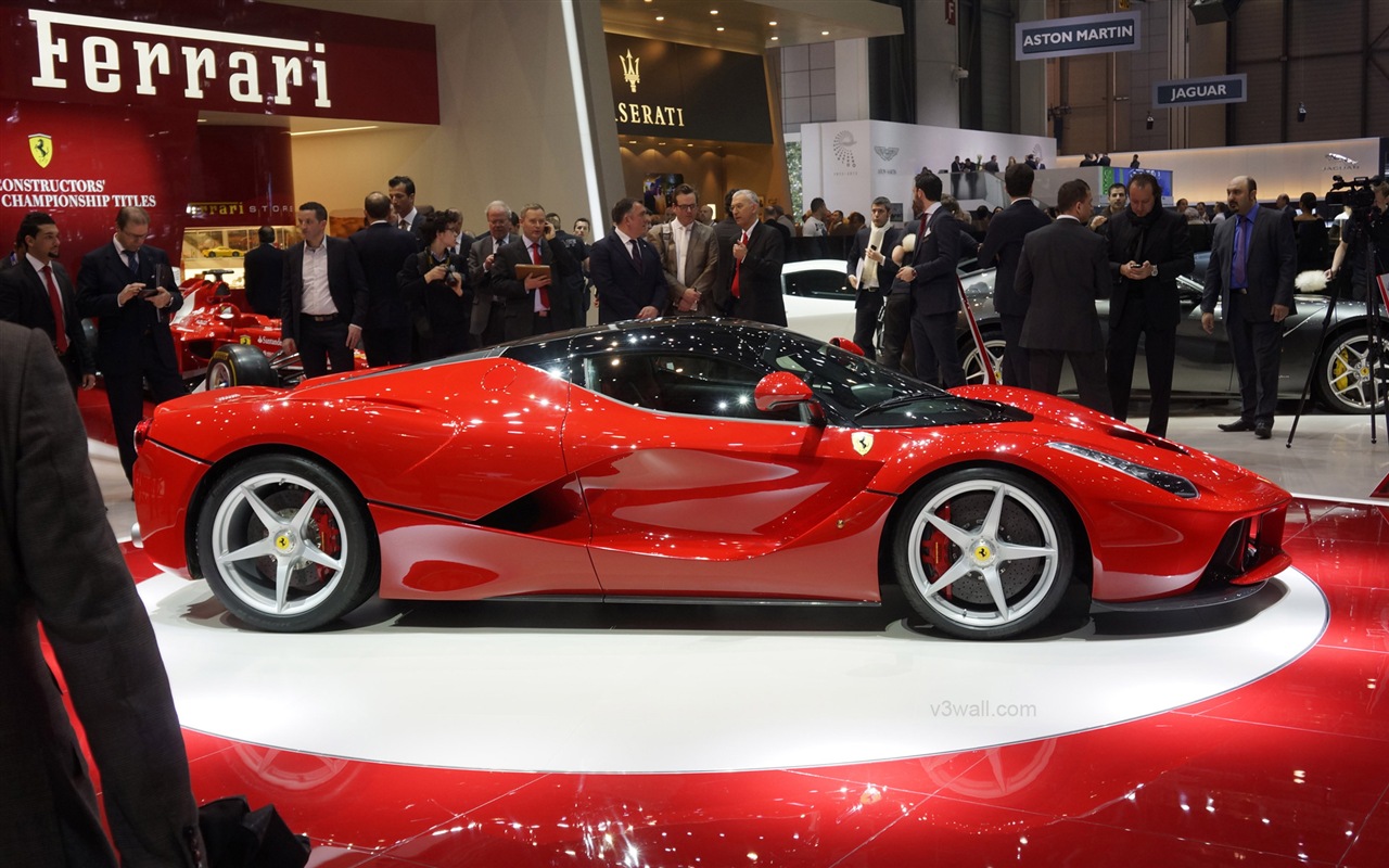 2013 Ferrari rouge LaFerrari supercar HD fonds d'écran #15 - 1280x800