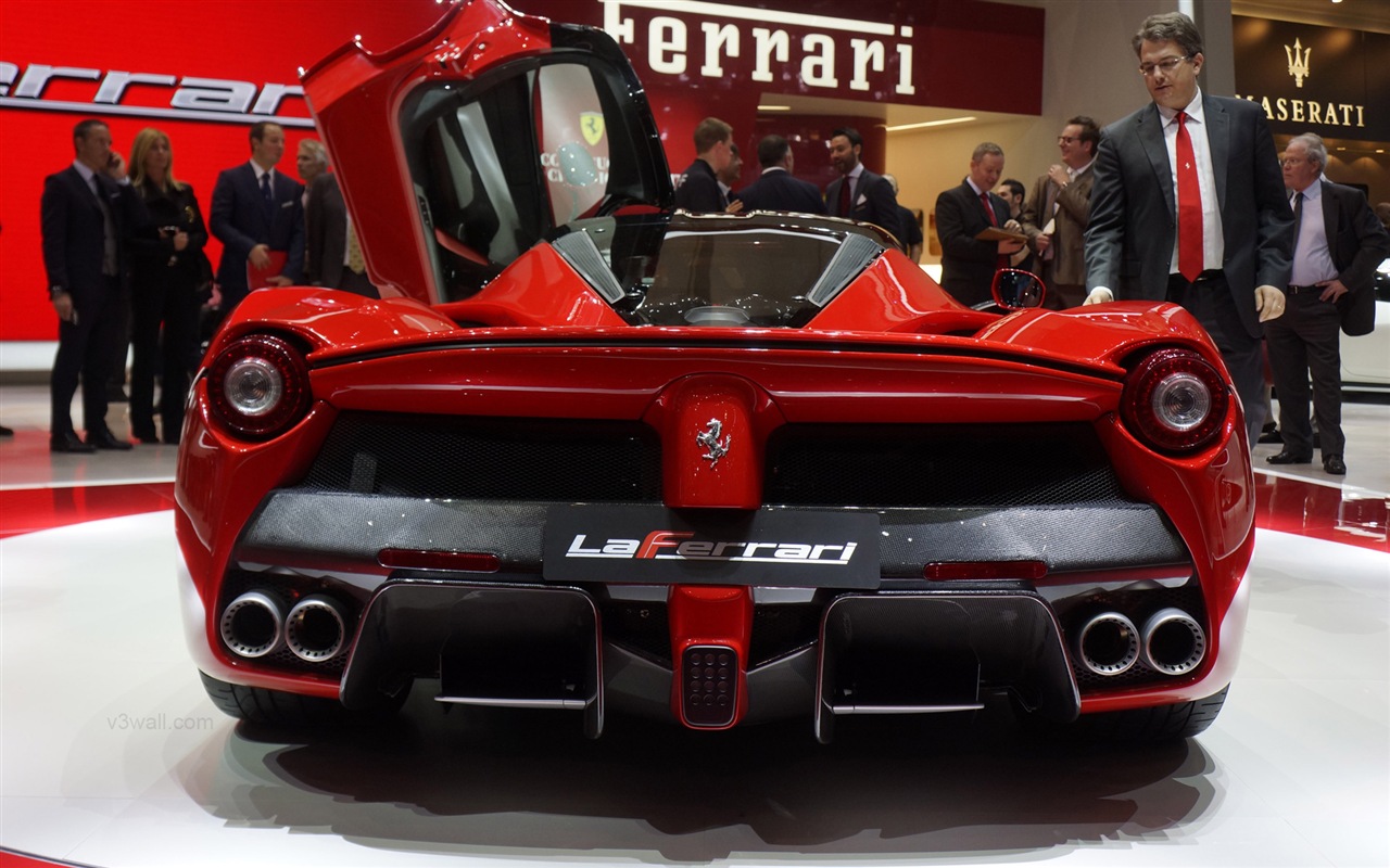 2013 Ferrari rouge LaFerrari supercar HD fonds d'écran #16 - 1280x800