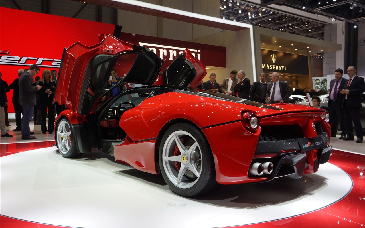 2013 Ferrari rouge LaFerrari supercar HD fonds d'écran #17 - 1280x800
