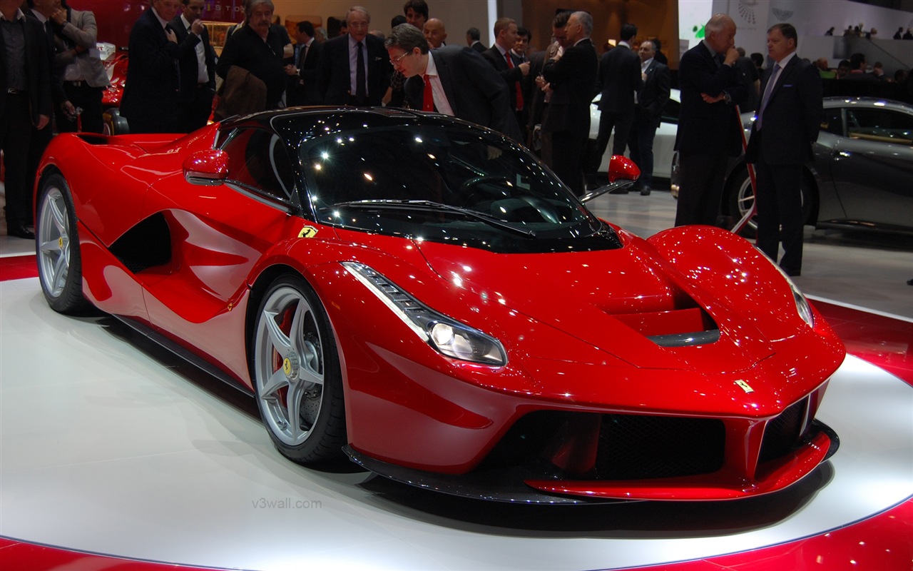 2013 Ferrari rouge LaFerrari supercar HD fonds d'écran #19 - 1280x800