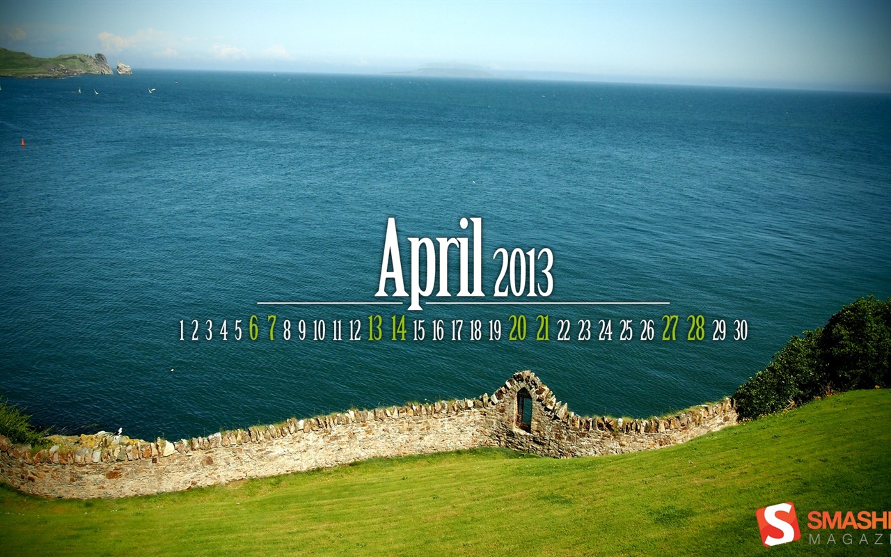 April 2013 Kalender Wallpaper (2) #25 - 1280x800
