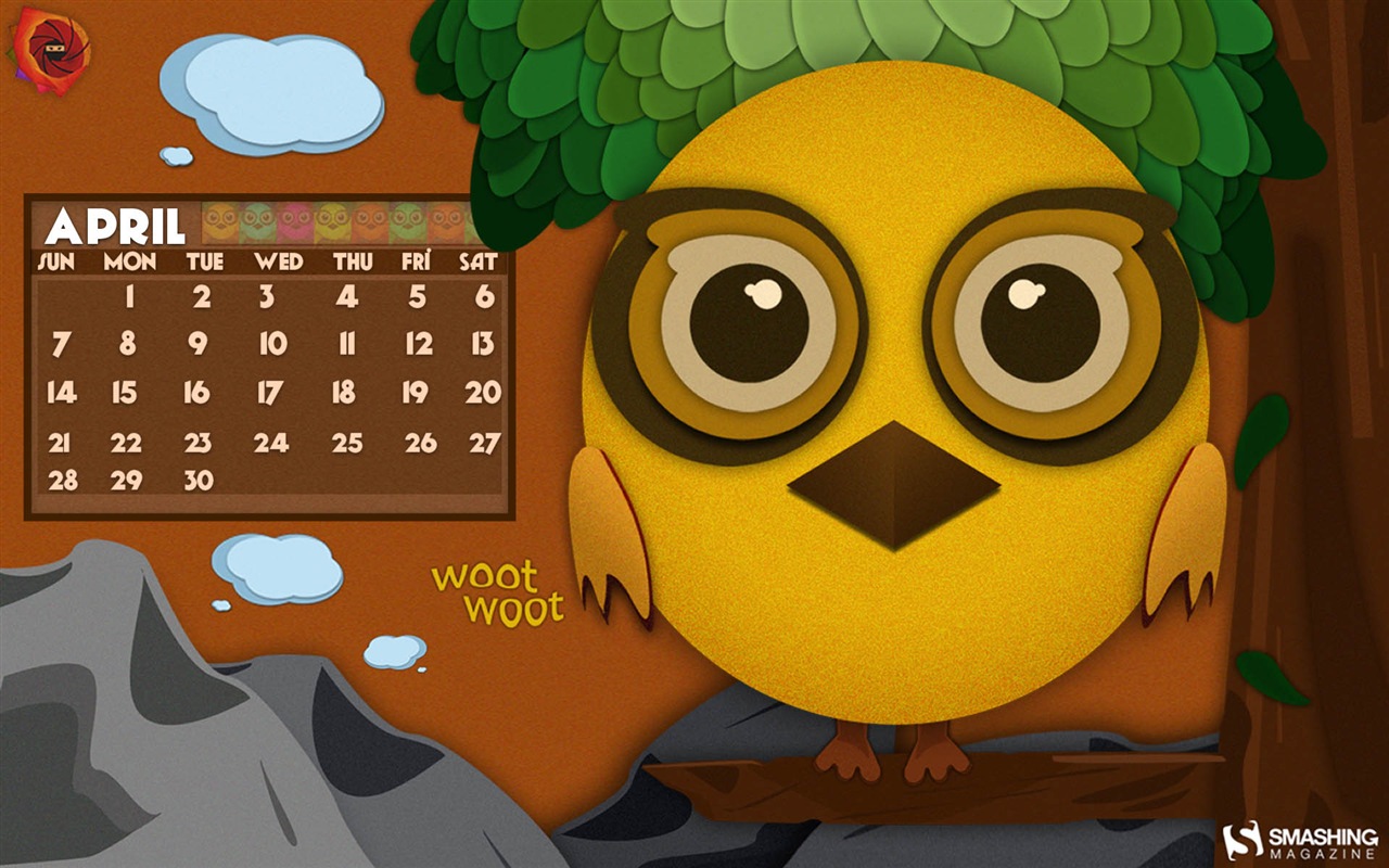 04 2013 Calendar fondo de pantalla (2) #26 - 1280x800
