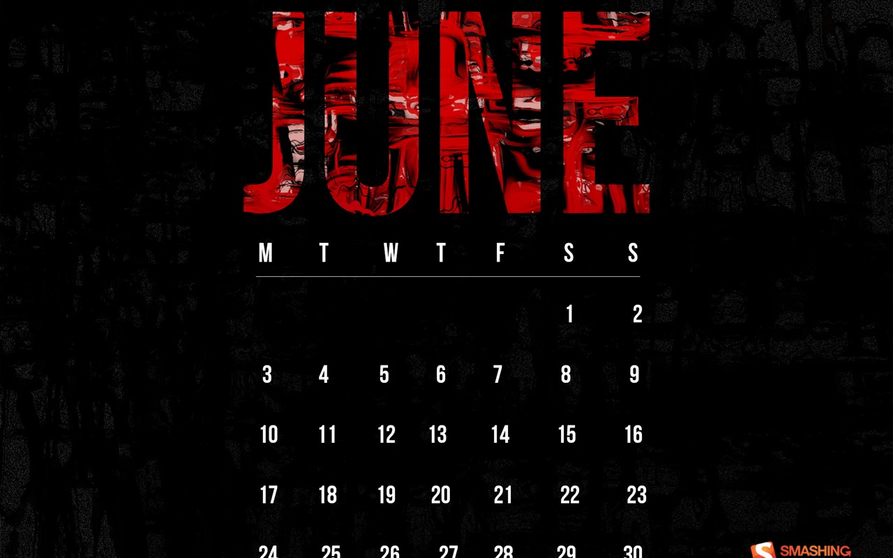 Июнь 2013 календарь обои (1) #12 - 1280x800