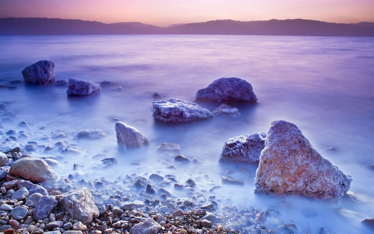 Dead Sea paysages magnifiques fonds d'écran HD #1 - 1280x800