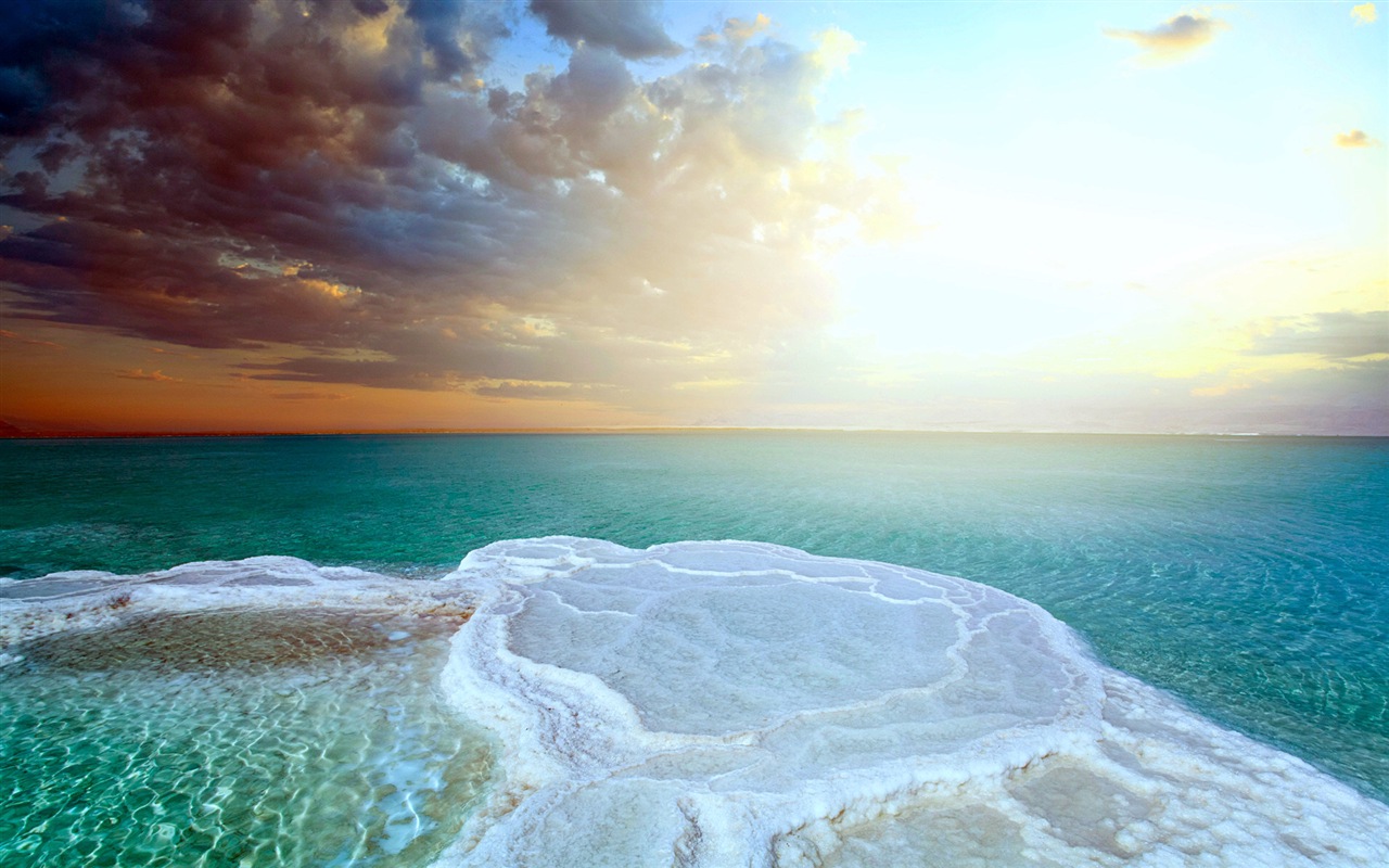 Dead Sea beautiful scenery HD wallpapers #20 - 1280x800