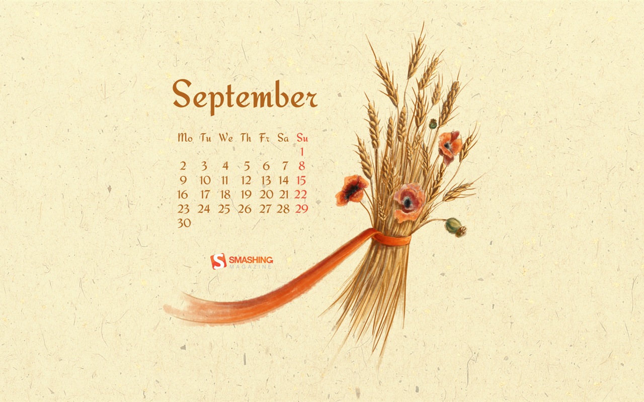 Septembre 2013 Calendar Wallpaper (2) #8 - 1280x800
