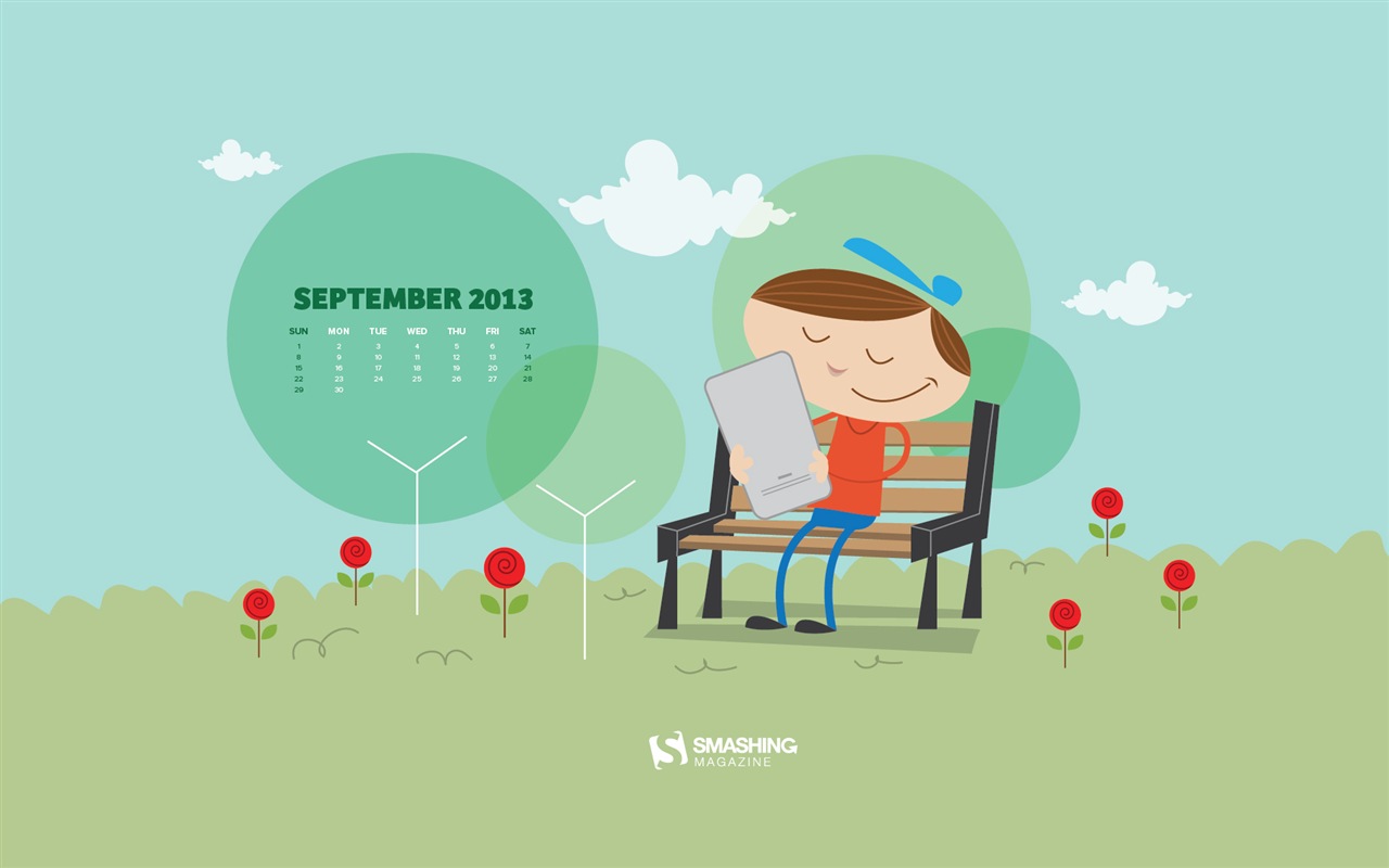 September 2013 Kalender Wallpaper (2) #17 - 1280x800