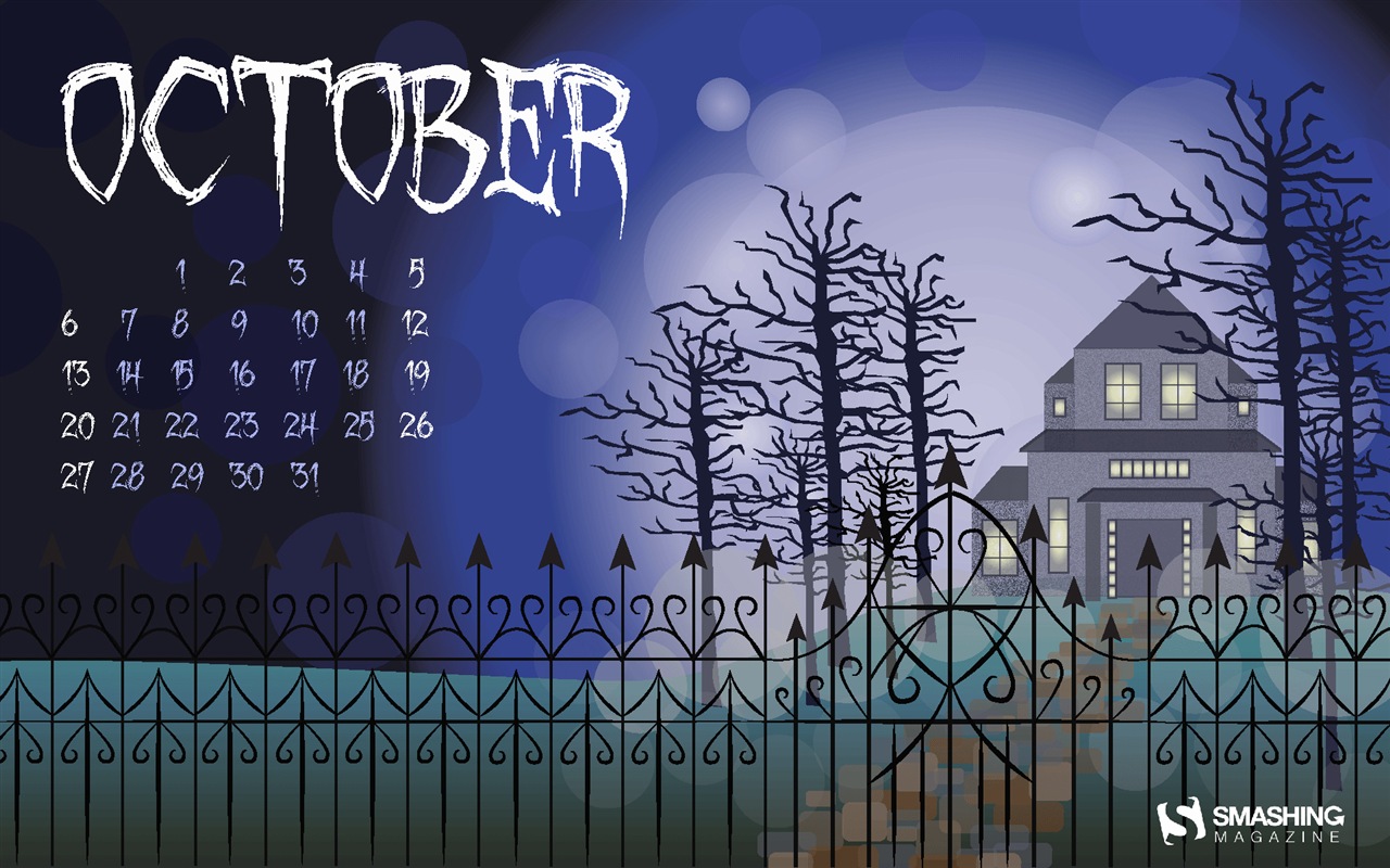 2013年10月カレンダー壁紙（2） #1 - 1280x800