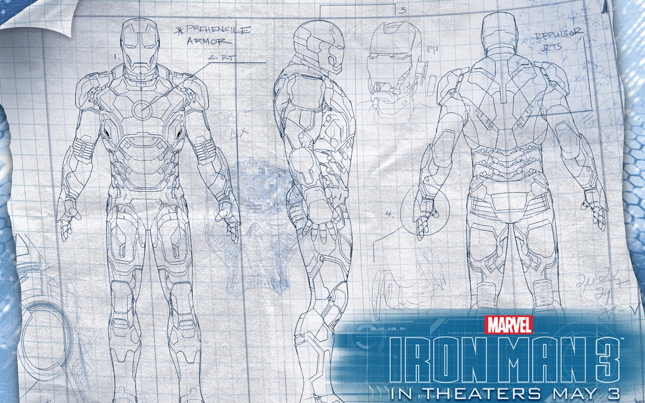 Iron Man 3 2013 钢铁侠3 最新高清壁纸8 - 1280x800